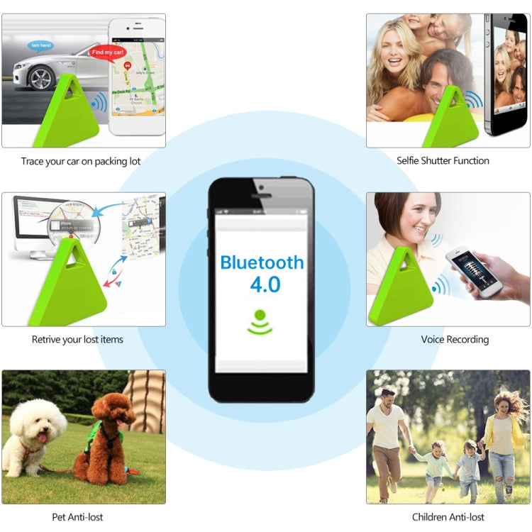 HCX003 Triangle Two-way Smart Bluetooth Anti-lost Keychain Finder