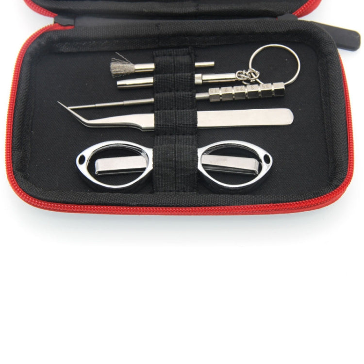 9 in 1 DIY Multi-functional Heating Wire Atomizing Wire Rod Ceramic Tweezers Electronic Cigarette Kit
