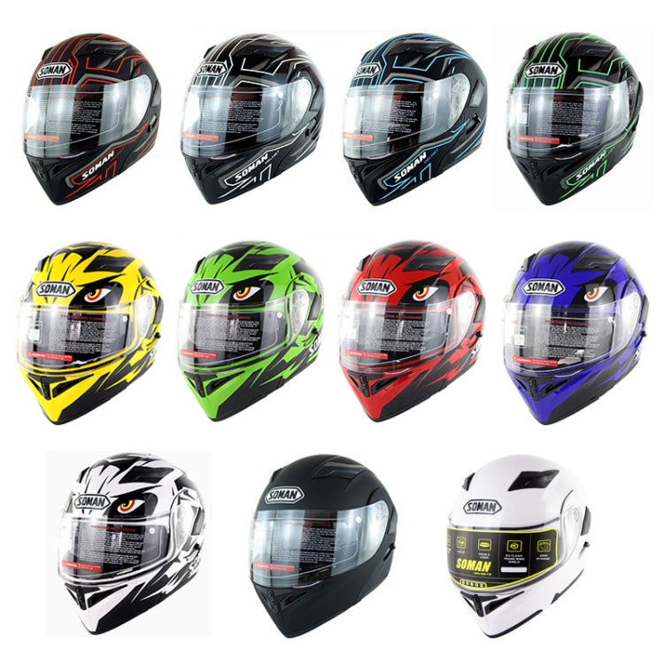 Soman 955 Skyeye Motorcycle Full / Open Face Bluetooth Helmet Headset Full Face, Supports Answer / Hang Up Calls