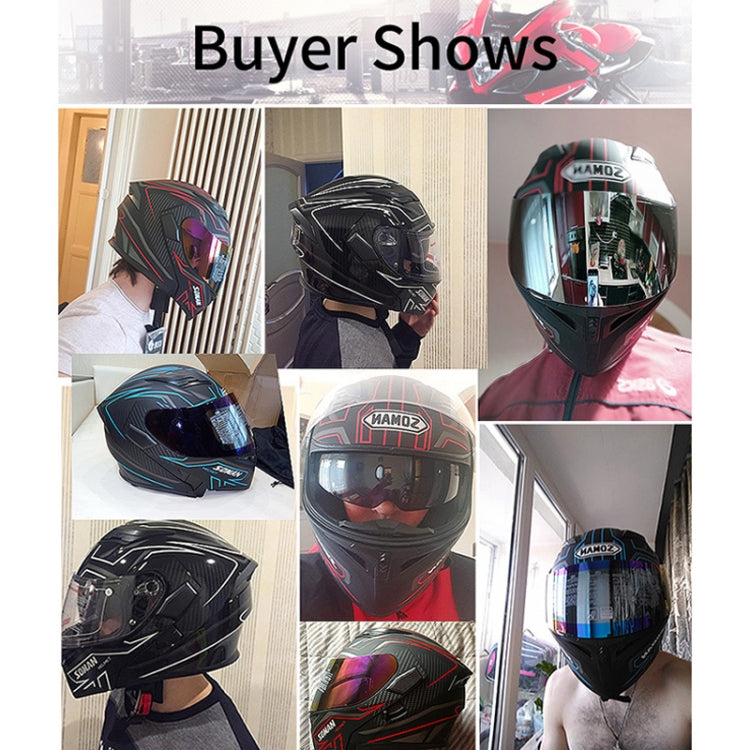 Soman 955 Skyeye Motorcycle Full / Open Face Bluetooth Helmet Headset Full Face, Supports Answer / Hang Up Calls