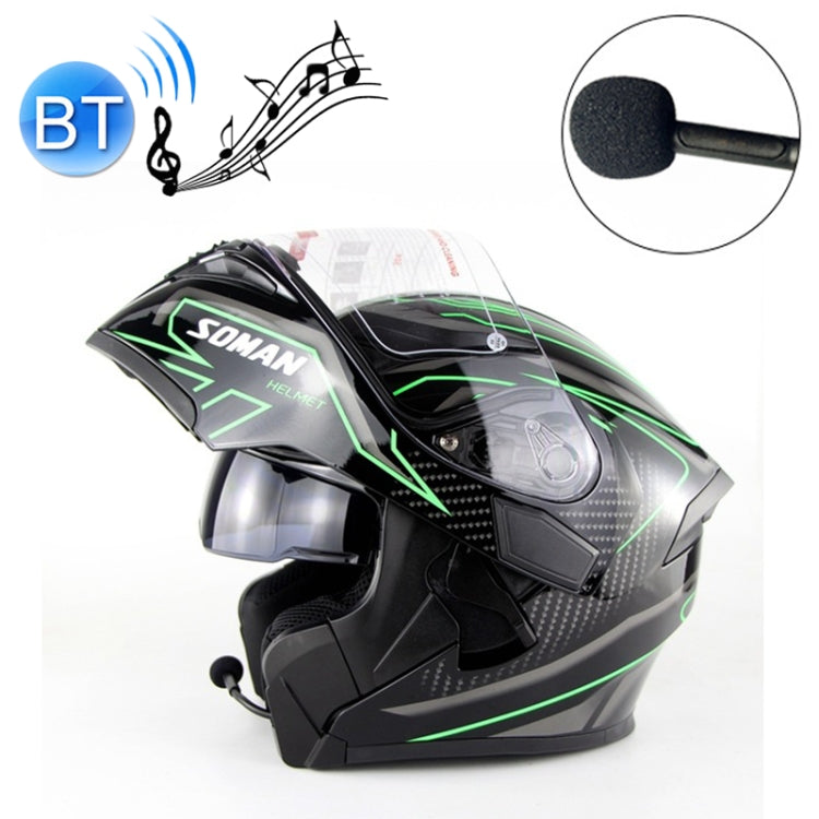 Soman 955 Skyeye Motorcycle Full / Open Face Bluetooth Helmet Headset Full Face, Supports Answer / Hang Up Calls