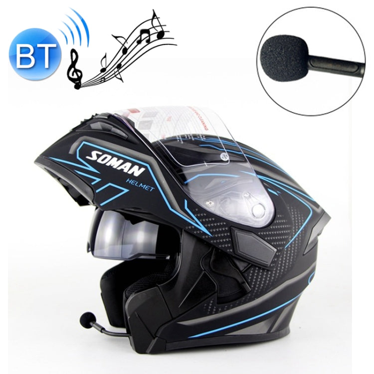 Soman 955 Skyeye Motorcycle Full / Open Face Bluetooth Helmet Headset Full Face, Supports Answer / Hang Up Calls
