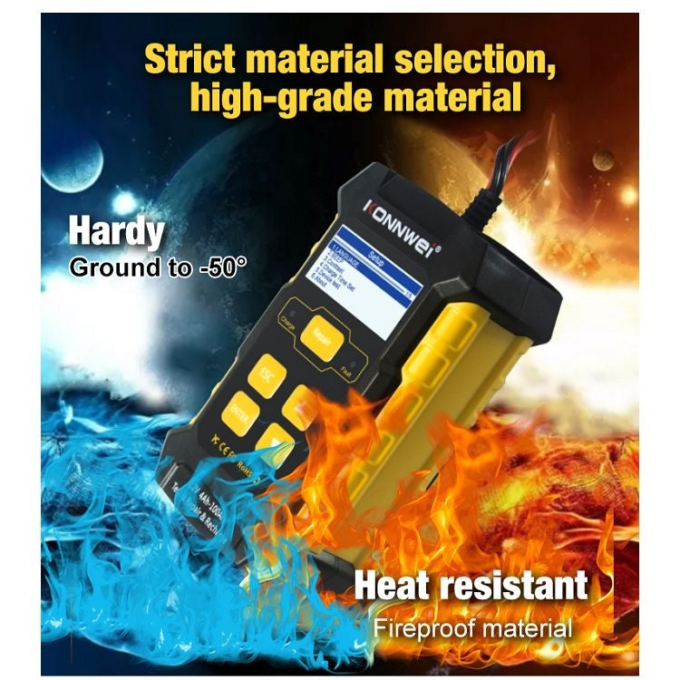 KONNWEI KW510 3 in 1 Car Battery Tester / Charger / Repairer, Support 8 Languages