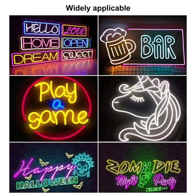 CJ-1206 12V 6A 5m IP65 Waterproof Silicone Neon LED Strip Light, US Plug