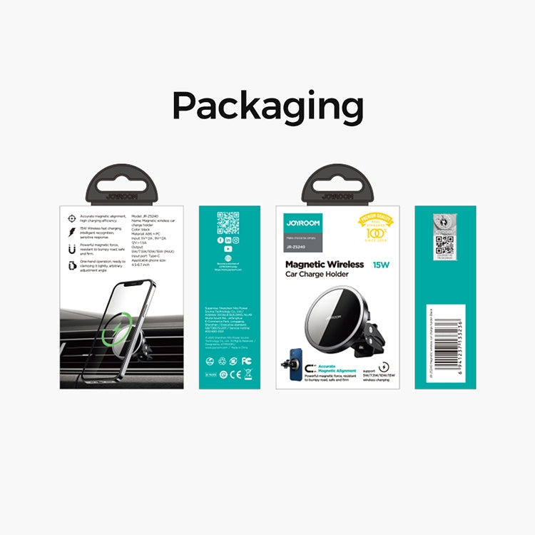 JOYROOM JR-ZS240 15W Max Car Magnetic Wireless Charge Holder