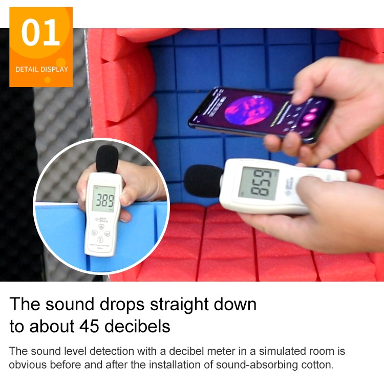 50x50x5cm Pyramid Style Recording Studio Drum Video Room Sound Insulation Board Silencer Cotton