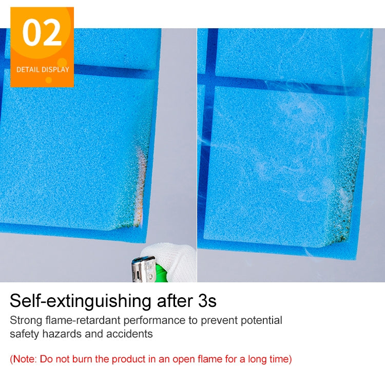 50x50x5cm Pyramid Style Recording Studio Drum Video Room Sound Insulation Board Silencer Cotton