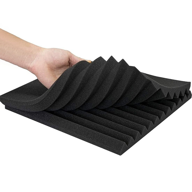 30x30x2.5cm Triangular Groove Style Recording Studio Drum Video Room Sound Insulation Board Silencer Cotton