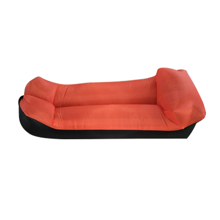 Color-blocking Pillow Style 210T Tear-proof Plaid Cloth Inflatable Sofa Outdoor Portable Air Sleeping Bag Beach Inflatable Floating Row, Size: 240 x 55cm