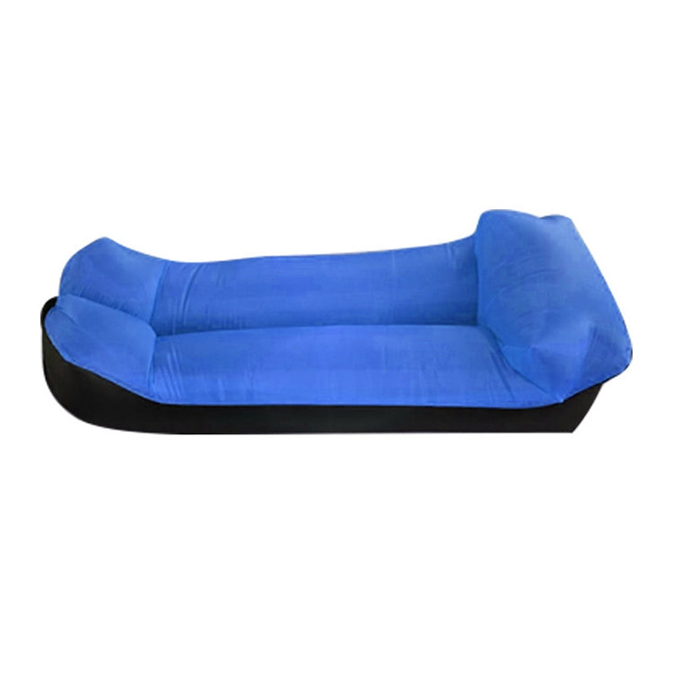 Color-blocking Pillow Style 210T Tear-proof Plaid Cloth Inflatable Sofa Outdoor Portable Air Sleeping Bag Beach Inflatable Floating Row, Size: 240 x 55cm