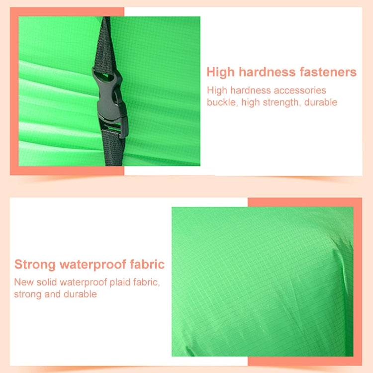 Color-blocking Pillow Style 210T Tear-proof Plaid Cloth Inflatable Sofa Outdoor Portable Air Sleeping Bag Beach Inflatable Floating Row, Size: 240 x 55cm