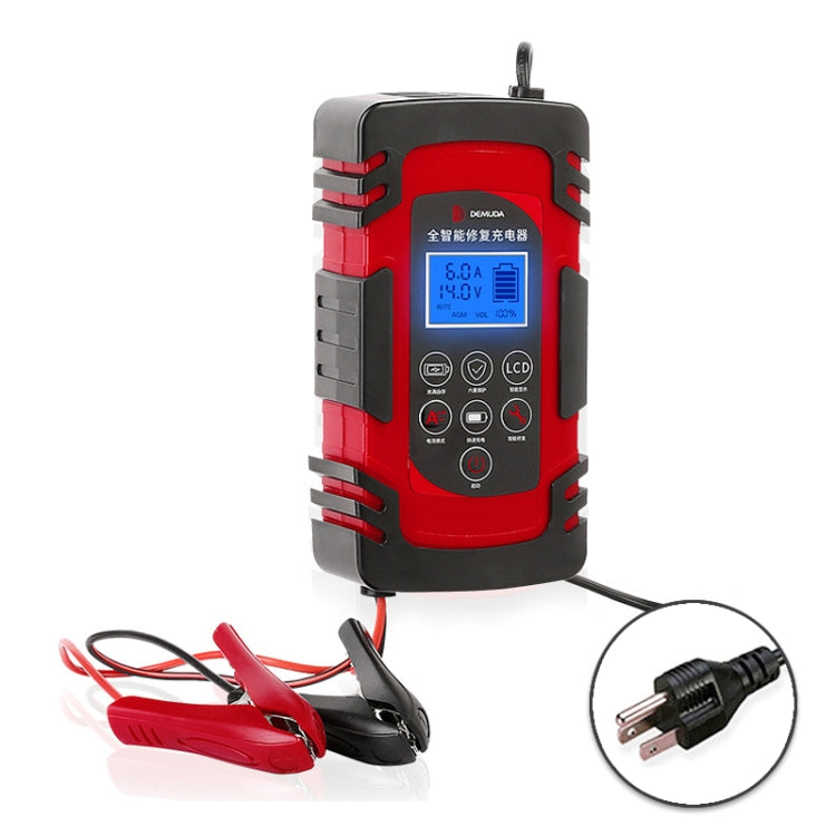 DEMUDA DC-80 Car Battery Charger 12V/24V Intelligent Pulse Repair Type Lead-acid Battery
