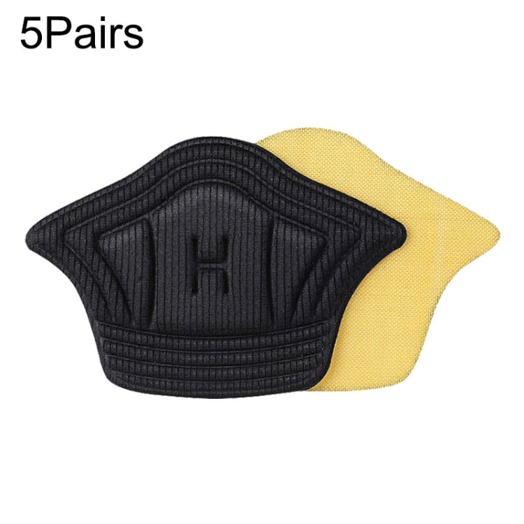 5 Pairs 054 Anti-wear Anti-dropping Sneakers Heel Stickers, Back Adhesive Version