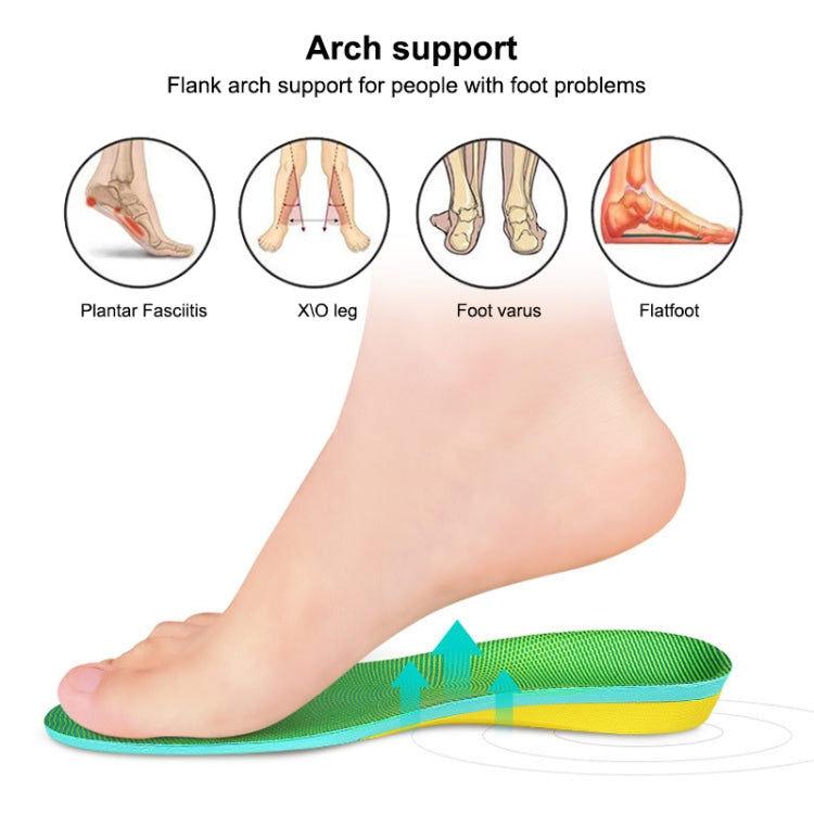 1 Pair 070 Sports Lightweight Shockproof Arch Of Foot Support Full Insole Shoe-pad