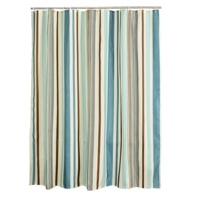 Multicolour Vertical Texture Thick Waterproof Polyester Fabric Shower Curtains