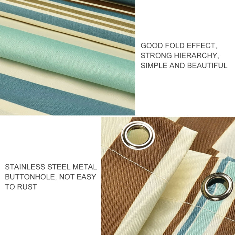 Multicolour Vertical Texture Thick Waterproof Polyester Fabric Shower Curtains