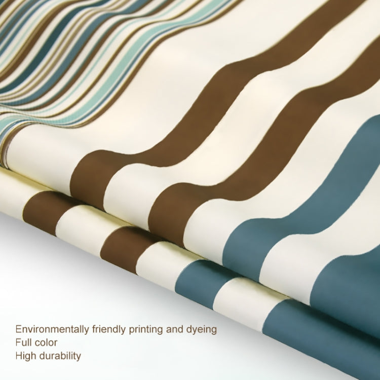 Multicolour Vertical Texture Thick Waterproof Polyester Fabric Shower Curtains