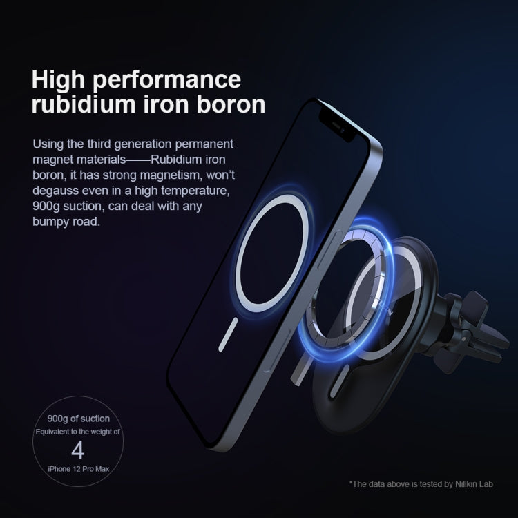 NILLKIN NKL01 MagRoad Lite Clip Type Car Magnetic Holder for iPhone 12 Series