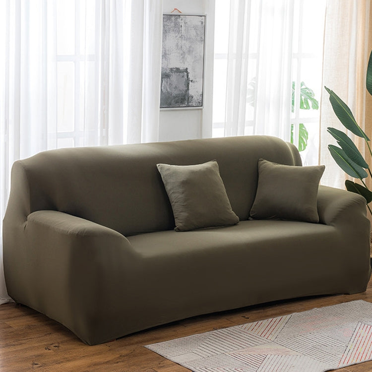 145-185cm Four Seasons Solid Color Elastic Full Coverage Non-slip Sofa Cover