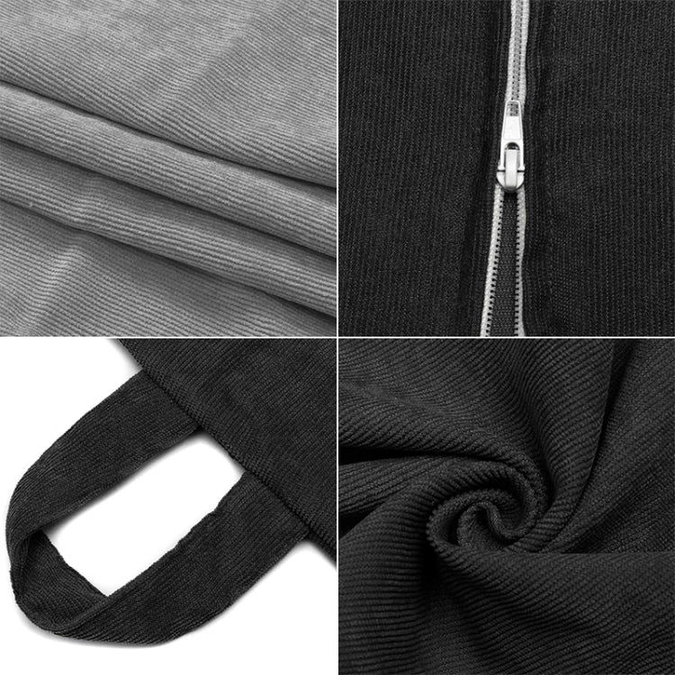 Corduroy Lazy Bean Bag Chair Sofa Cover