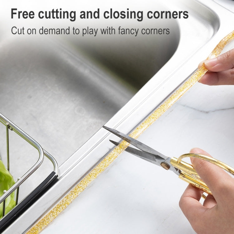 Kitchen Anti-mildew Waterproof Beauty Stitching Stickers Sink Seal Edge Line, Random Color Delivery