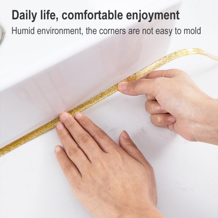 Kitchen Anti-mildew Waterproof Beauty Stitching Stickers Sink Seal Edge Line, Random Color Delivery