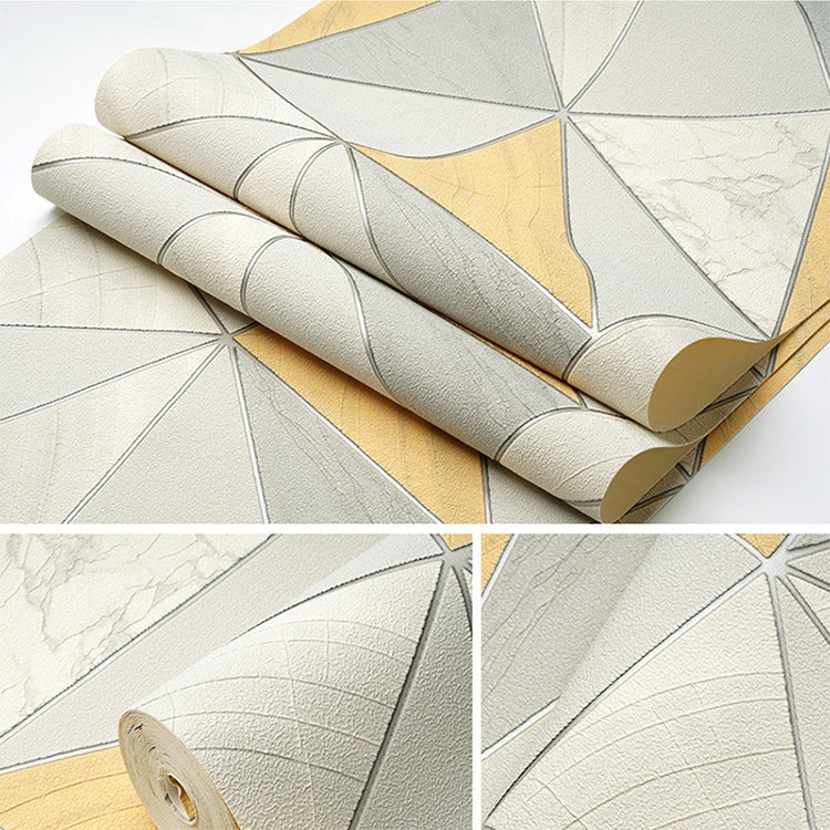 Home Geometric Wallpaper Deerskin Velvet Non-self-adhesive Thickened Wallpaper