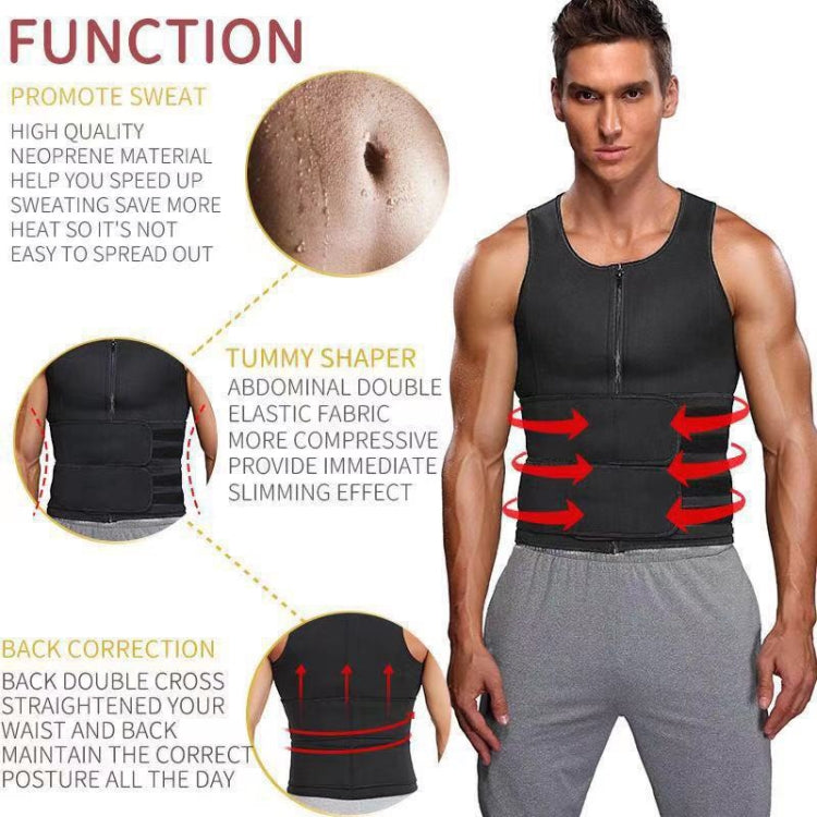 Neoprene Men Sport Body Shapers Vest Waist Body Shaping Corset