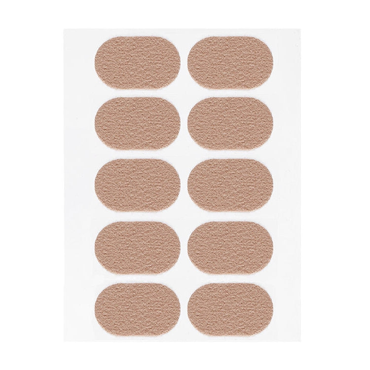 10 PCS 011 Flannel Free Stickers Multifunctional Sweat-absorbent Breathable Wear-resistant Heel Protector, Size: 3 x 2.1cm