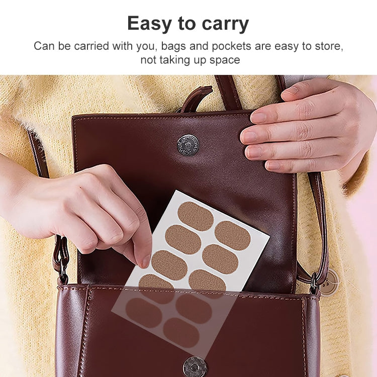 10 PCS 011 Flannel Free Stickers Multifunctional Sweat-absorbent Breathable Wear-resistant Heel Protector, Size: 3 x 2.1cm