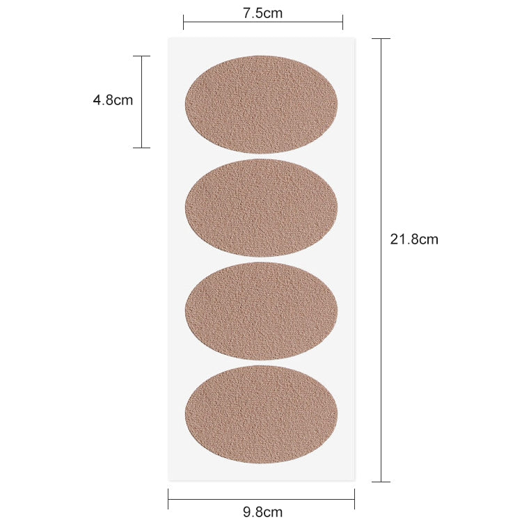 012 Flannel Free Stickers Multifunctional Sweat-absorbent Breathable Wear-resistant Heel Protector, Size: 7.5 x 4.8cm