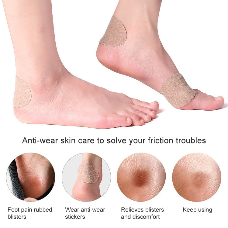 012 Flannel Free Stickers Multifunctional Sweat-absorbent Breathable Wear-resistant Heel Protector, Size: 7.5 x 4.8cm