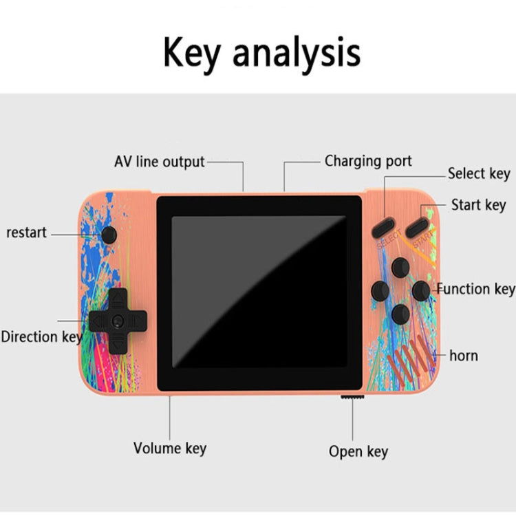 G3 Macaron 3.5 inch Screen Handheld Game Console Built-in 800 Games