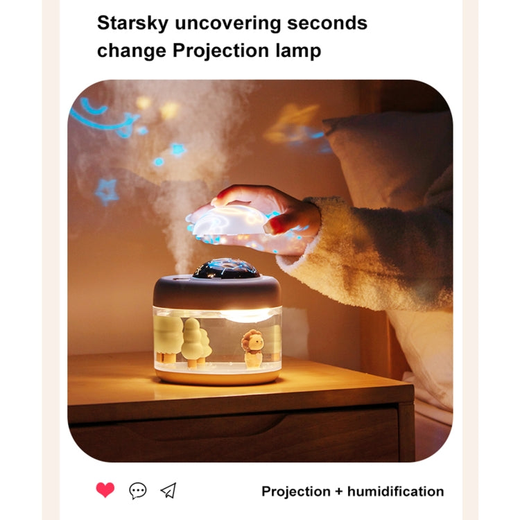 J221 Multifunctional Night Light Projection Humidifier