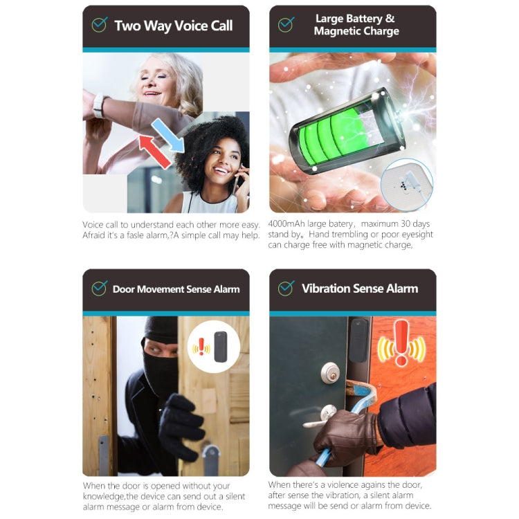 REACHFAR V23 4G Internet Door Sensor Alarm Home Door Window Sensor Alarm