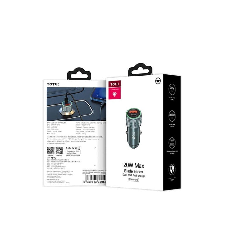 TOTUDESIGN DCCPD-10 Blade Series 20W Fast Charging Car Charger