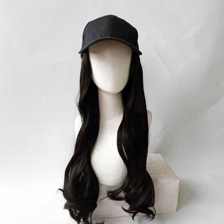 Hat Big Curve Wig One-piece Long Curly Chemical Fiber Headgear for Women