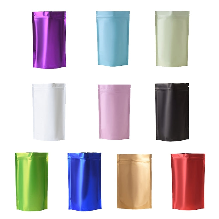 100 PCS/Set Matte Aluminum Foil Snack Stand-up Pouch