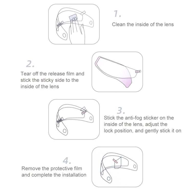 Visor Anti-fog PC Shield Helmet Lens Film