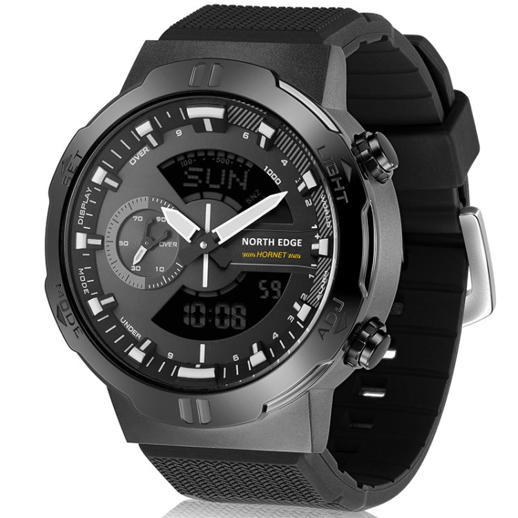NORTH EDGE HORNET Dual Digital Alarm Clock Timing Men Luminous Sports Watch