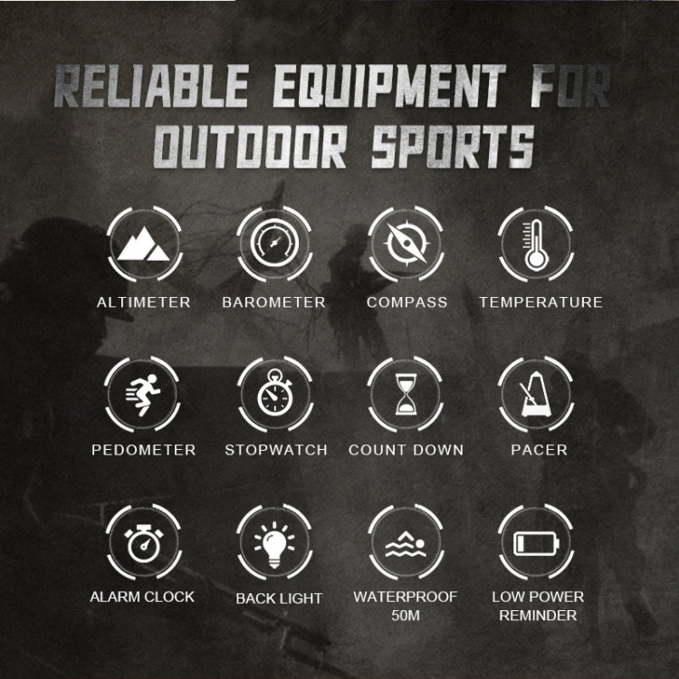 NORTH EDGE APACHE-46 Outdoor Waterproof Men Multifunction Digital Smart Sports Watch