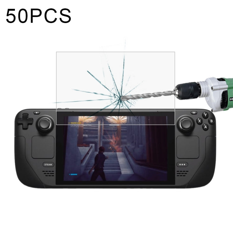 50 PCS 0.26mm 9H 2.5D Tempered Glass Film