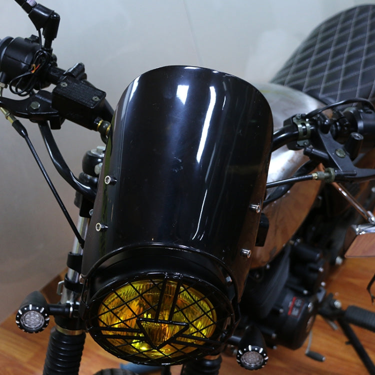 Motorcycle 5-7 inch Headlight Retro Windshield