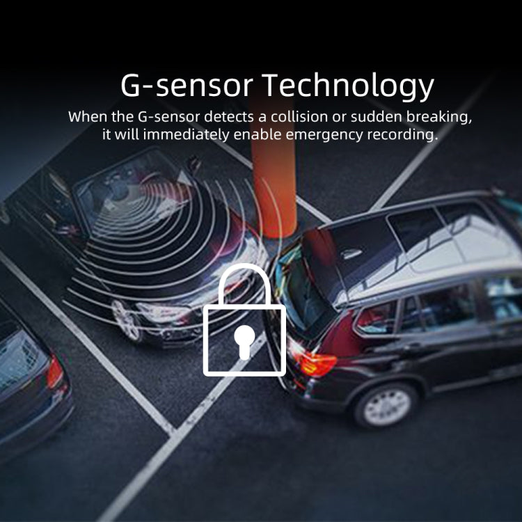 Anytek A60 Car 4 inch IPS Screen HD 1080P 170 Degree Wide Angle Dual Camera ADAS Driving Recorder