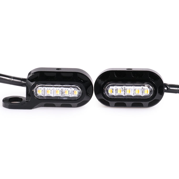 HP-Z058 Motorcycle Modified Rearview Mirror LED Turn Signal Light for Harley Sportsters XL 883 / 1200