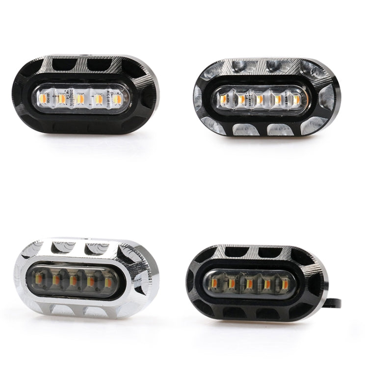 HP-Z058 Motorcycle Modified Rearview Mirror LED Turn Signal Light for Harley Sportsters XL 883 / 1200