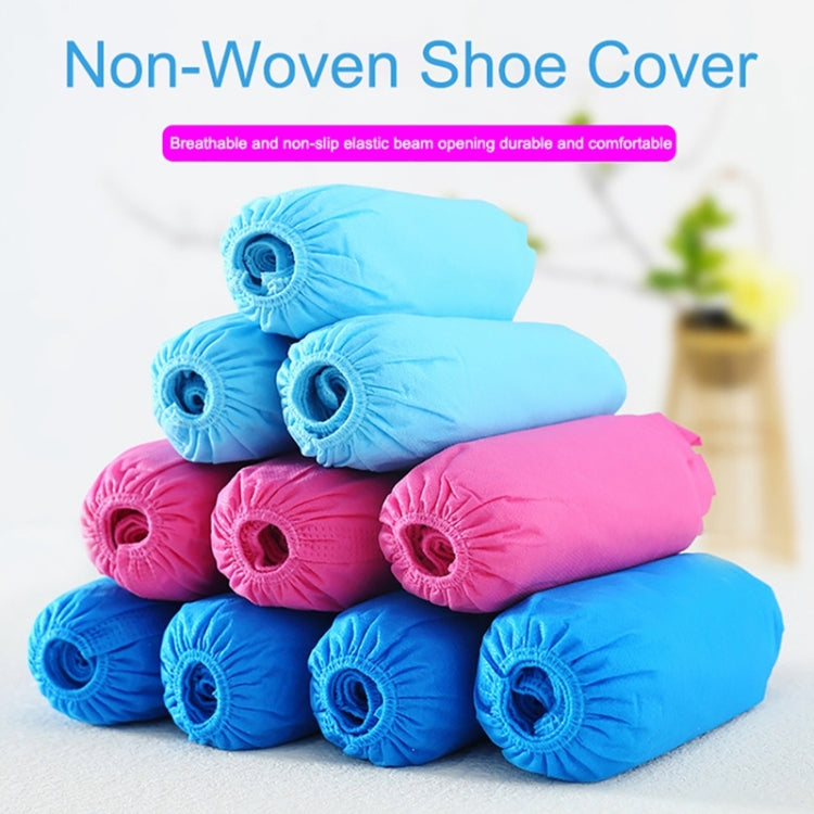 100 PCS 400g Disposable Shoe Covers Indoor Cleaning Floor Thicken Non-Woven Fabric Overshoes