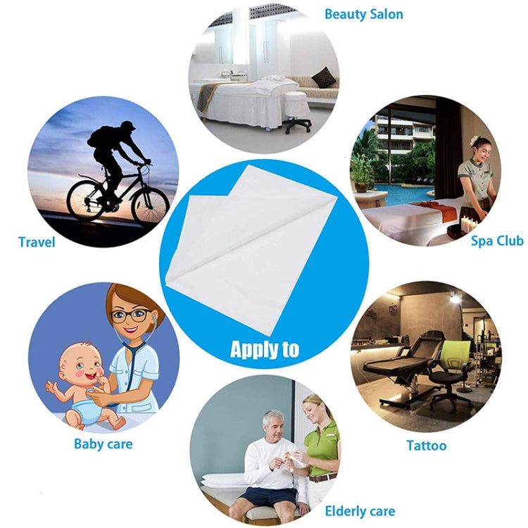 10pcs 100x200cm Disposable Thicken Non-Woven Fabric Waterproof Oil-proof Beauty Salon Massage Bed Hospital Bed Coverlet