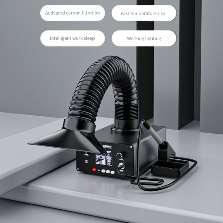 TBK D201 Constant Temperature Soldering Iron Welder Station With Smoke Filter