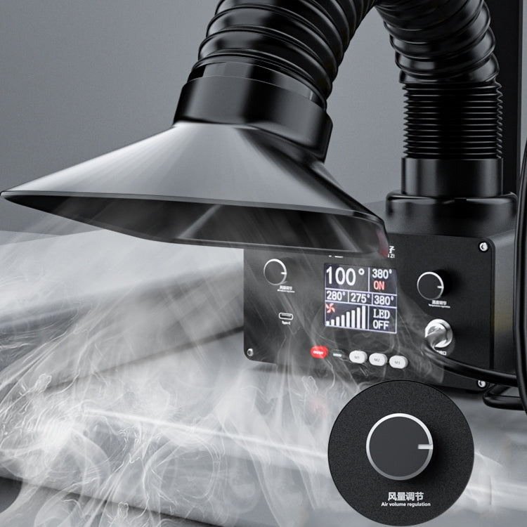 TBK D201 Constant Temperature Soldering Iron Welder Station With Smoke Filter